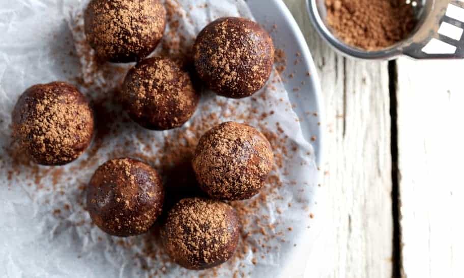 כדורי שוקולד חלבון