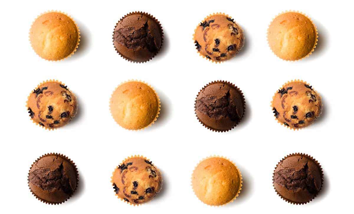 מאפינס שוקולד ווניל