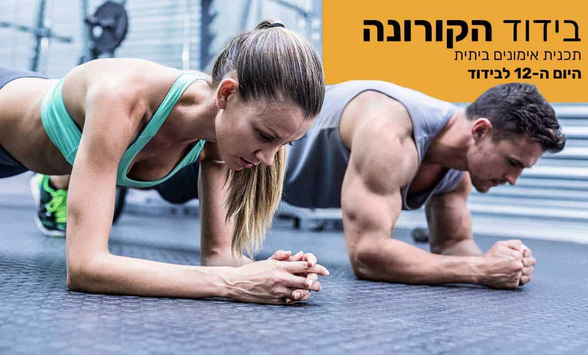 תוכנית אימונים ביתית לקורונה, יום 12